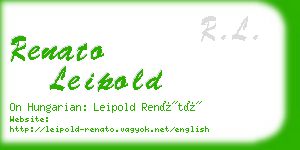 renato leipold business card